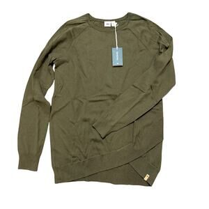 NWT TenTree Highline Cotton Acre Sweater Women’s Small Olive Night Green Cotton
